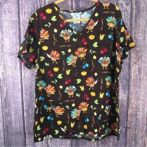 SB Scrubs Turkey 🦃 Scrub Top